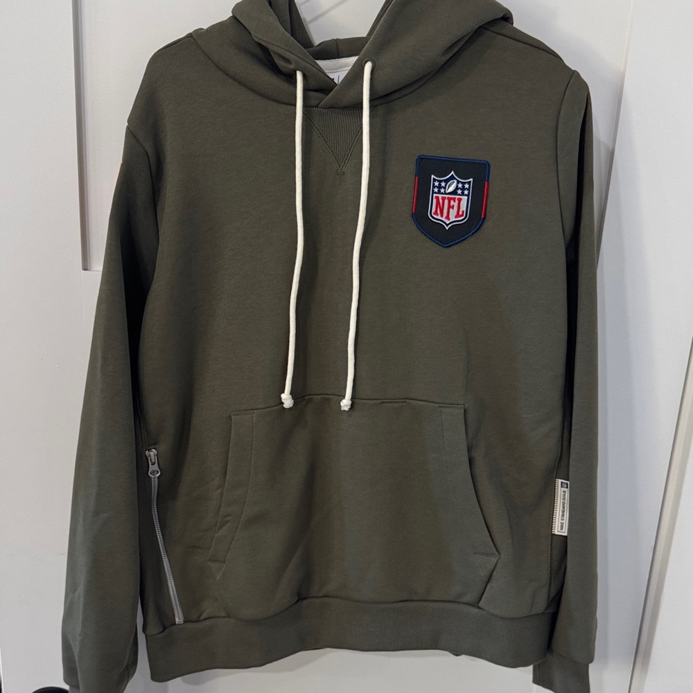 Nike dri-fit NFL Salute to Service Green Military Hoodie USA flag ๐บ๐ธ large NWT - Picture 2 of 12